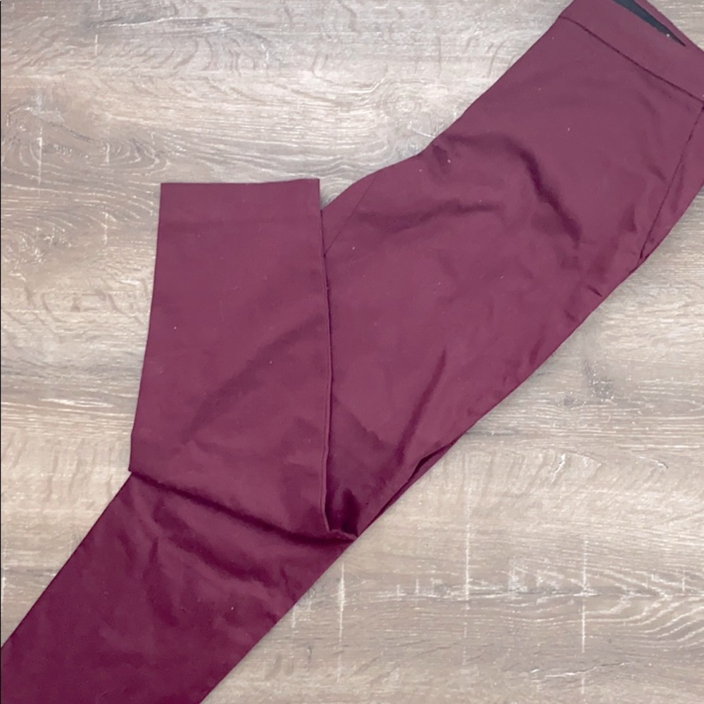 Burgundy, size 4 dress pants